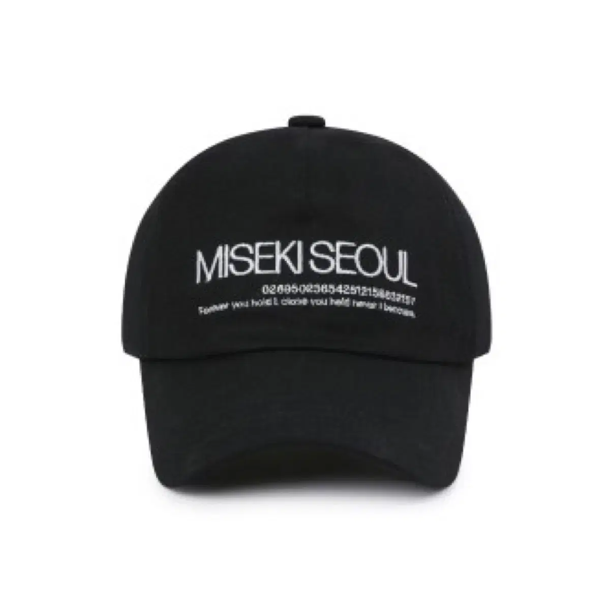 미세키서울 모자 Misekiseoul logo ball cap BLAC