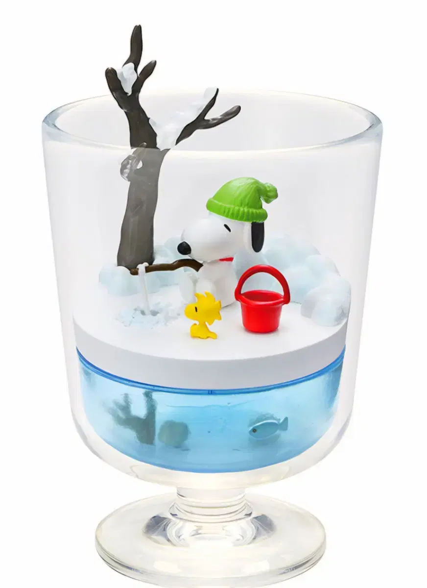 Remment Snoopy Terrarium Woodstock Everyday Terrarium No. 6 Fishing Diorama