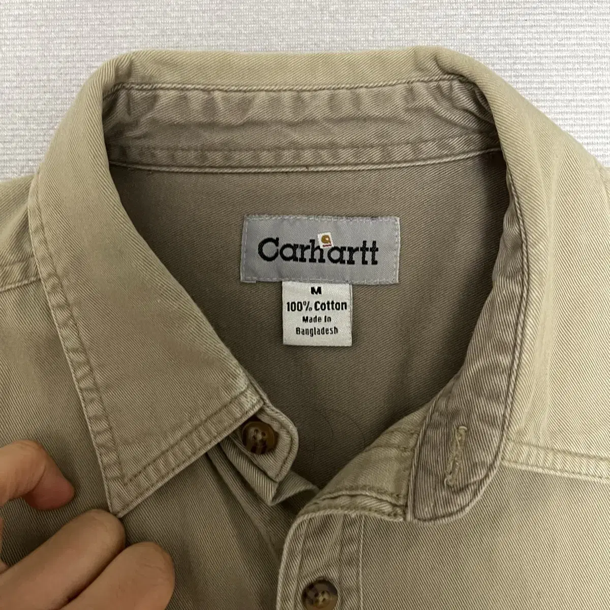 [CARHARTT] 칼하트 스몰로고 자수 워크셔츠