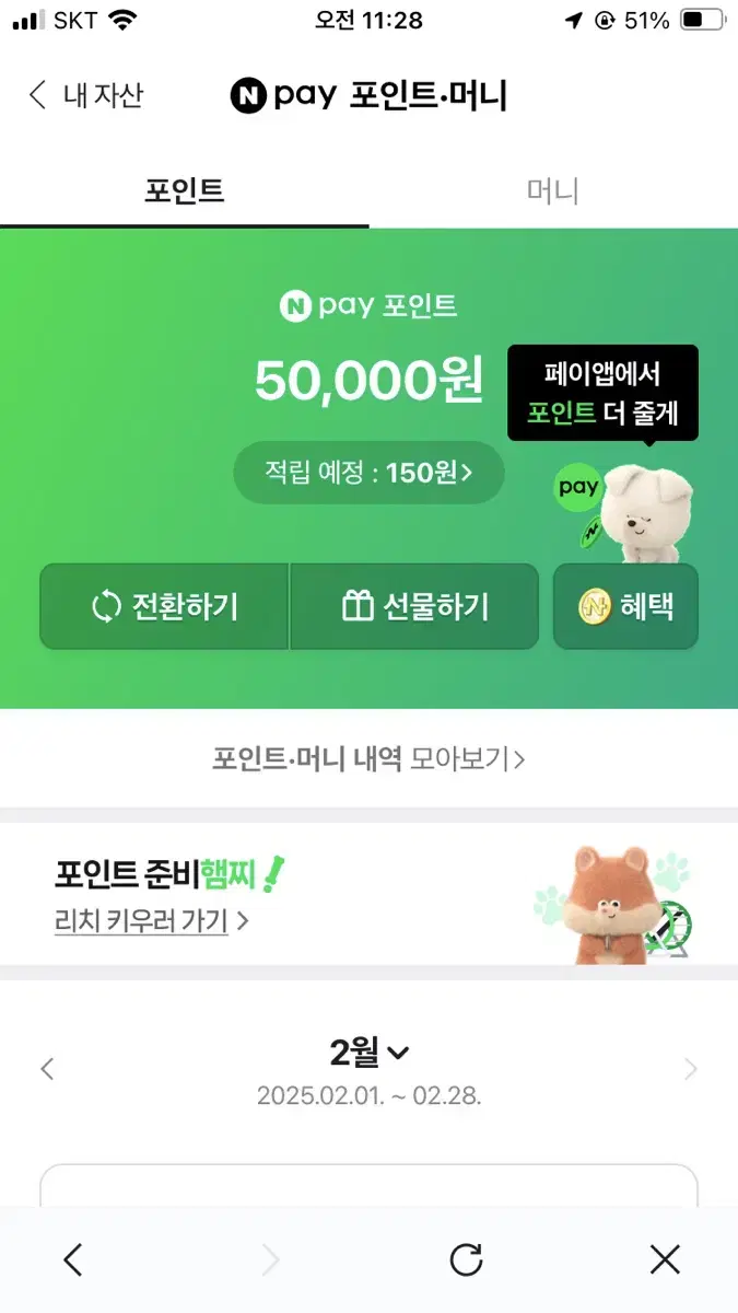 네이버페이 포인트 50000