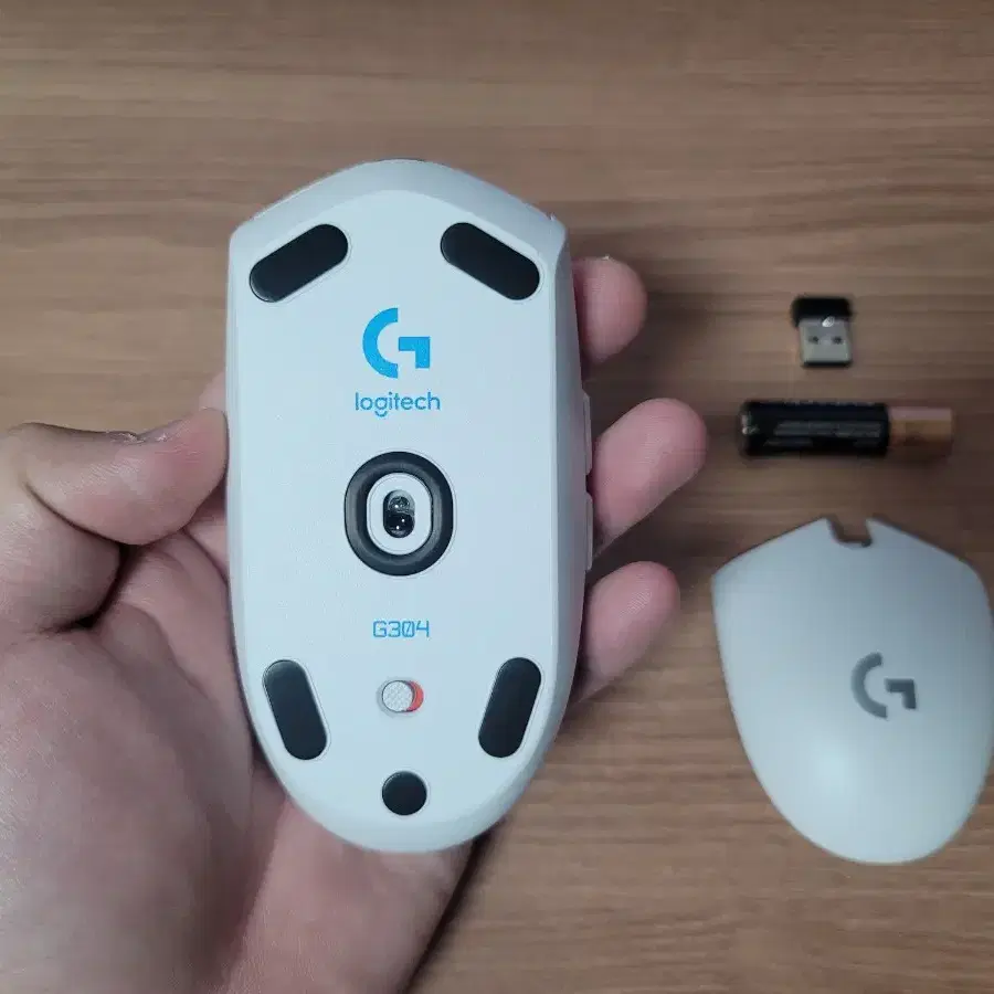 로지텍 G304 화이트 사무용 저소음 무선 마우스