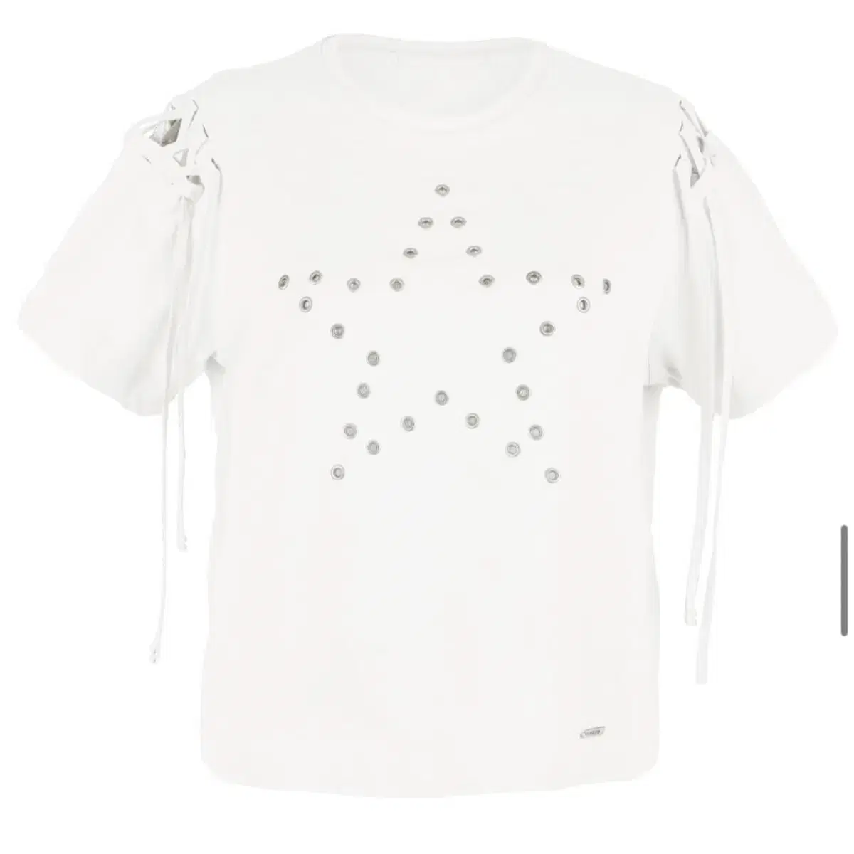 세릭 아일렛 스타 반팔 cerric eyelet star half top