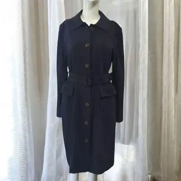 데프레 DES PRES 투모 롤랜드 벨트 포함 셔츠 원피스 네이비