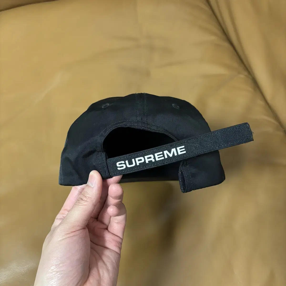 Supreme 슈프림 블랙 6패널 볼캡 모자 (Black)