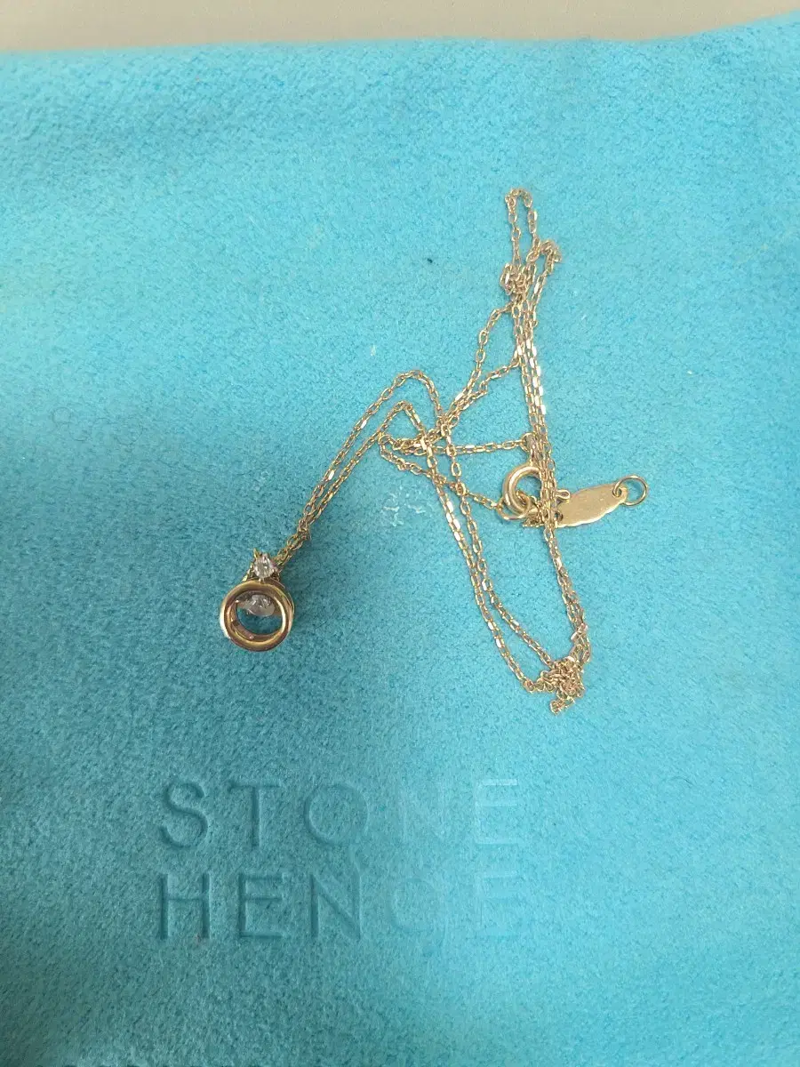 Stonehenge 14k necklace