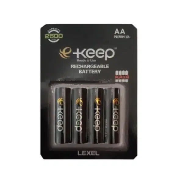 2500mAh AA타입 4알 충전지