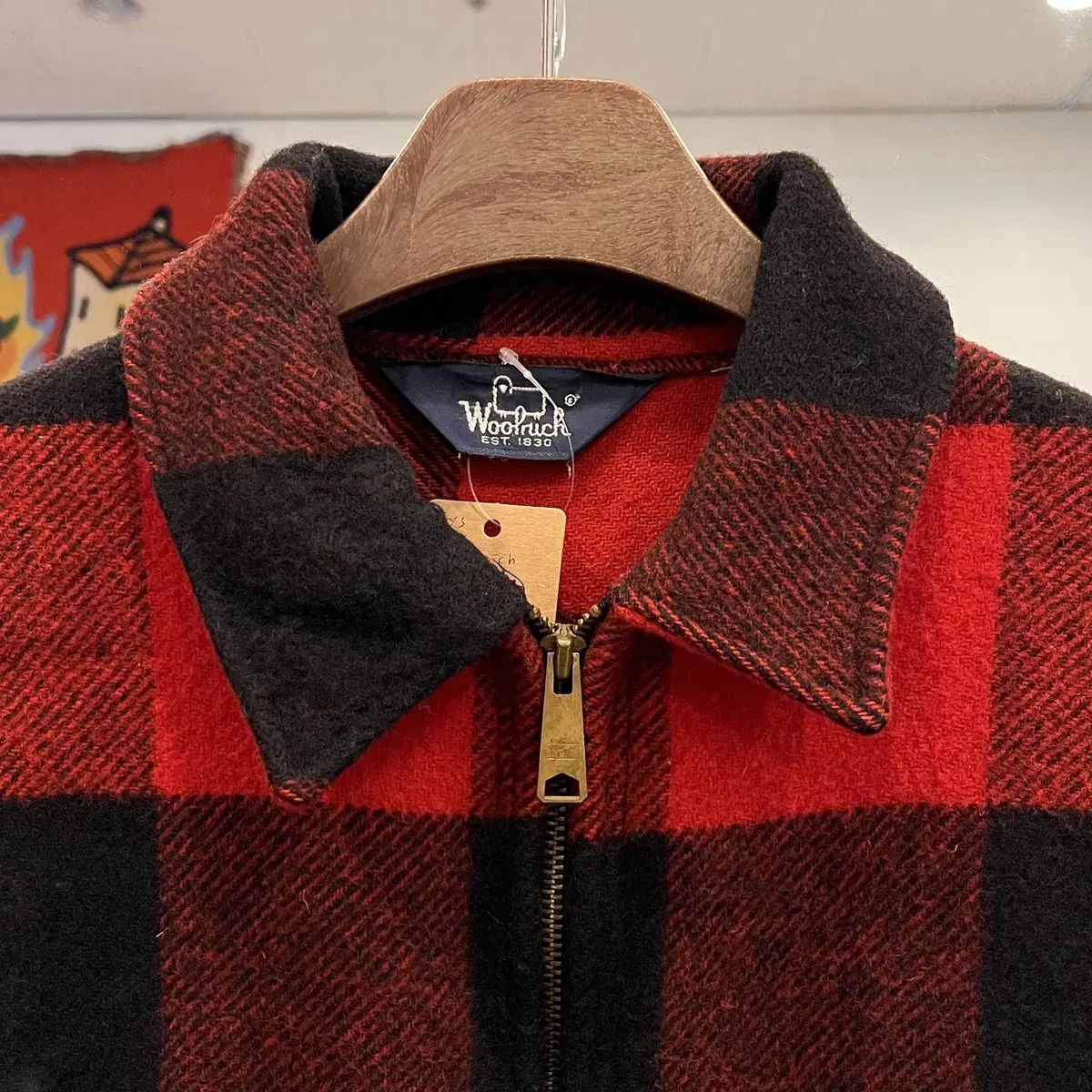 80s Woolrich 울리치 버팔로 체크 헌팅 자켓