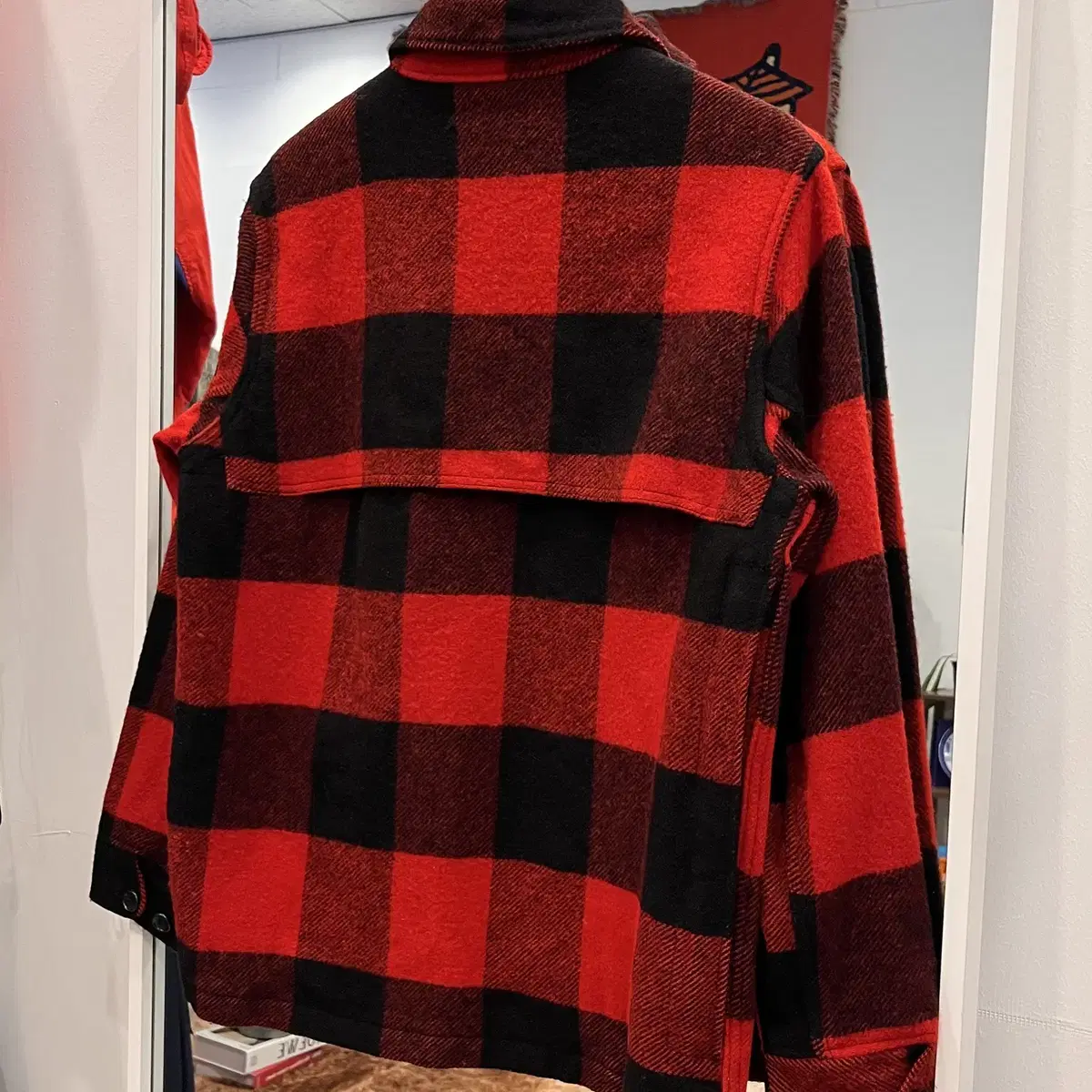 80s Woolrich 울리치 버팔로 체크 헌팅 자켓