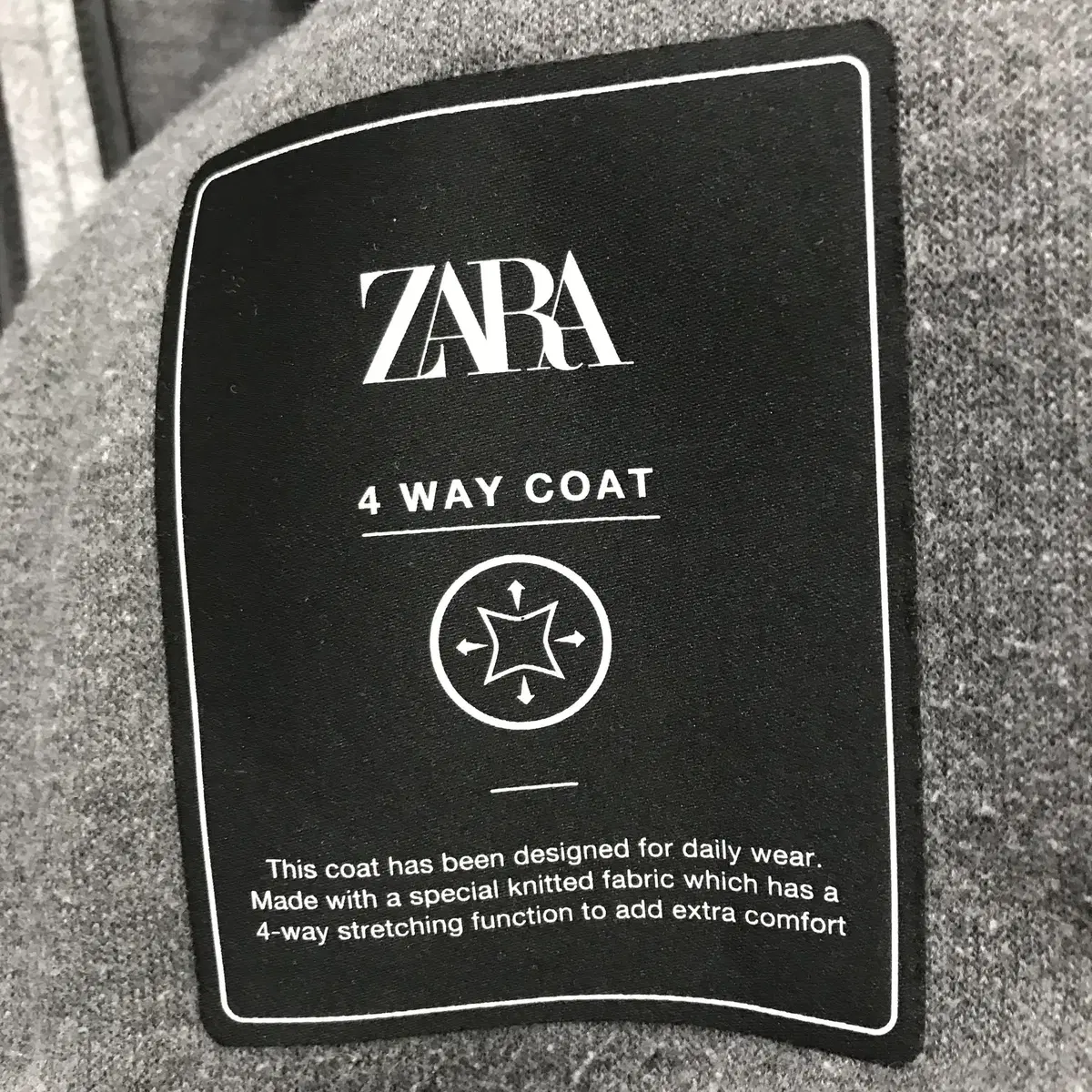 자라 신형 4WAY COAT 그레이 [XL]