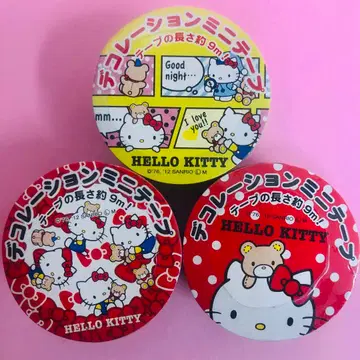 2012년산 헬로키티 데코레이션 미니테이프 3개 세트