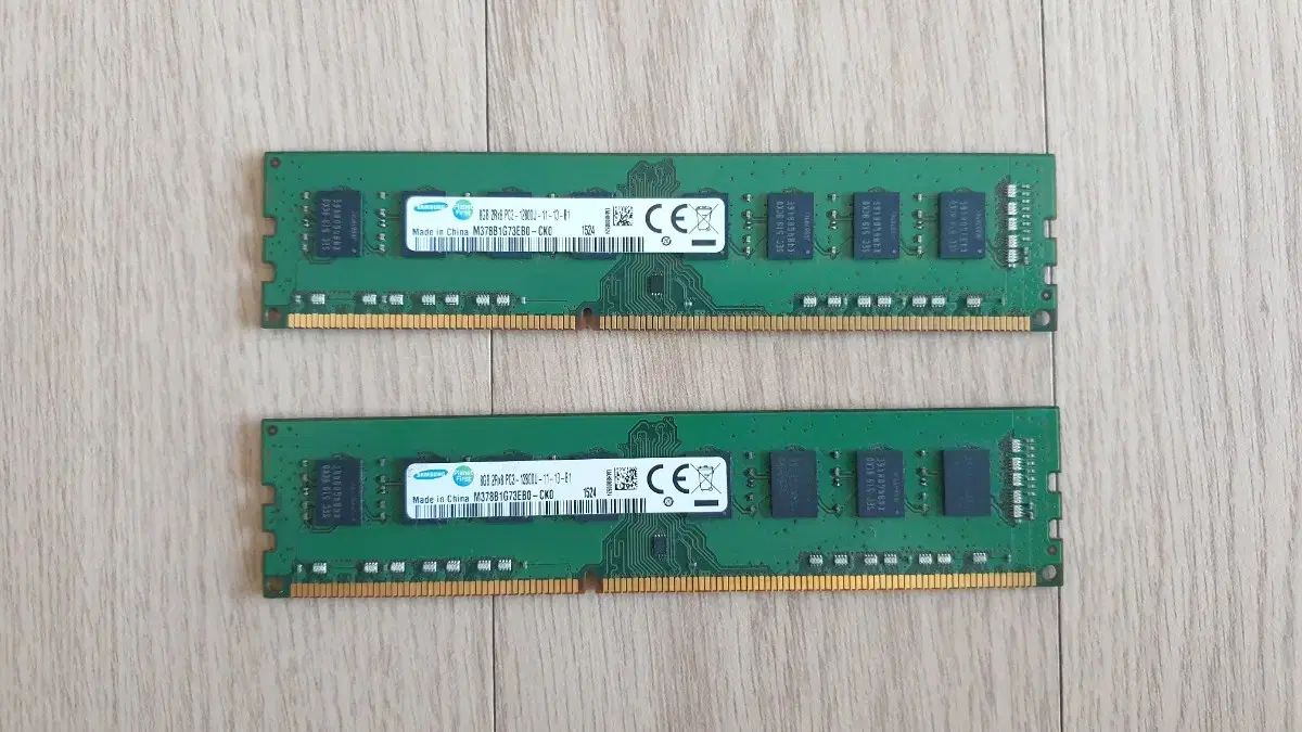 Samsung 동일주차 ddr3 12800 8gb 2 pieces bulk