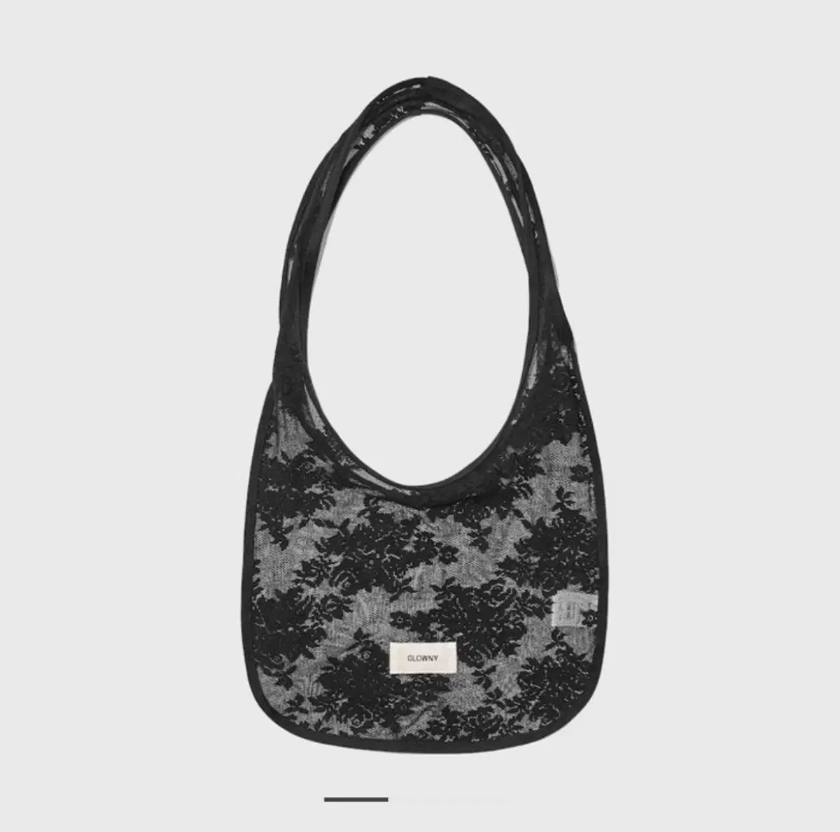 글로니 FLORAL LACE BAG (BLACK)