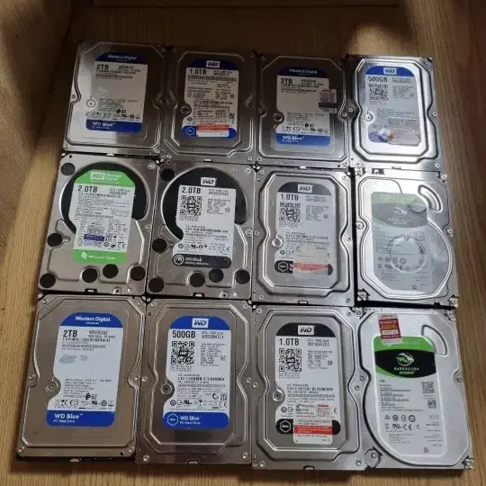 3.5 WD 블랙 그린 불루 HDD 2TB 1TB 500GB 팝니다.