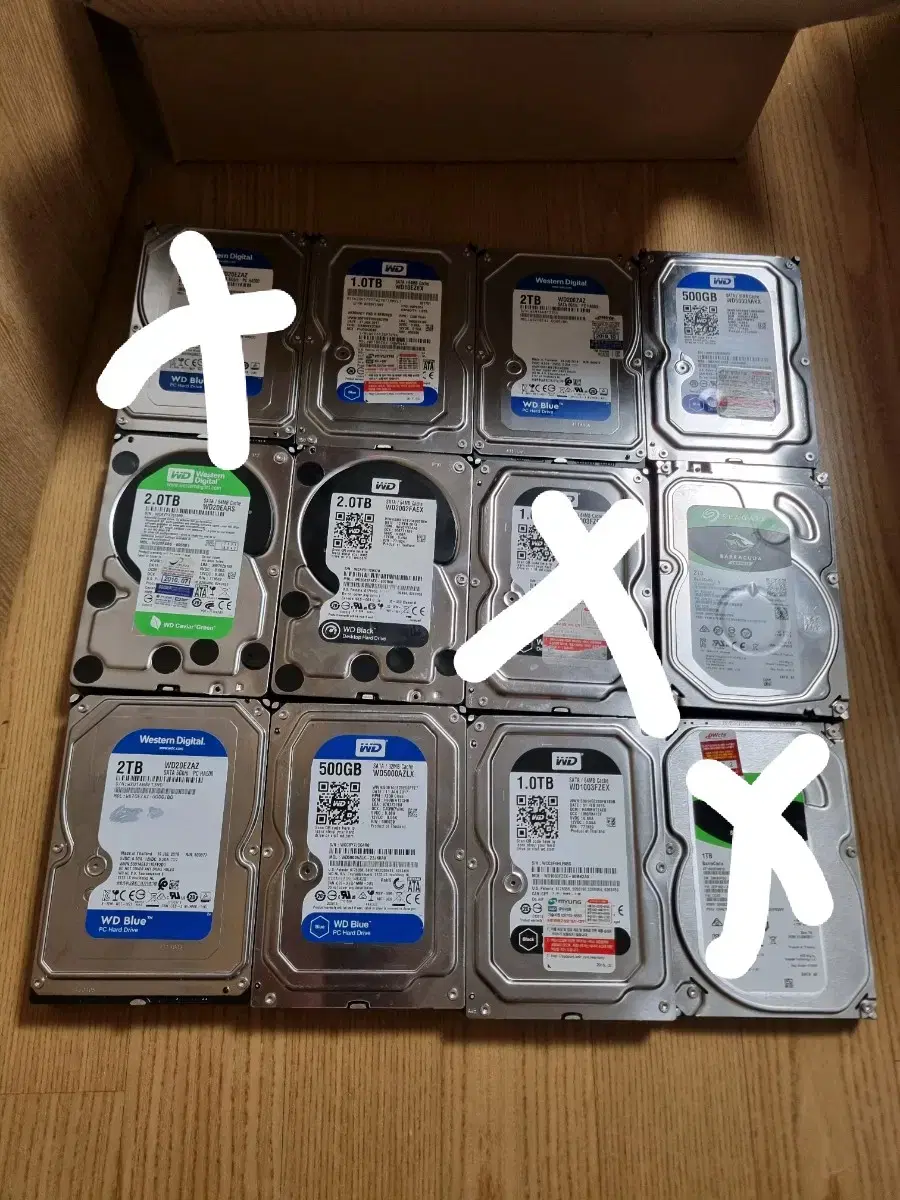 3.5 WD  HDD 2TB 1TB 500GB 판매(3개 이상 무료)