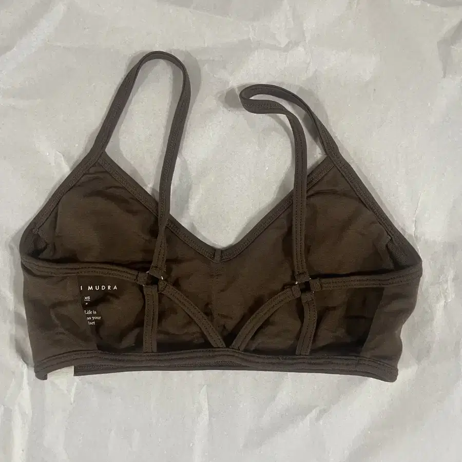 부디무드라 Chevron bra top(Cocoa)