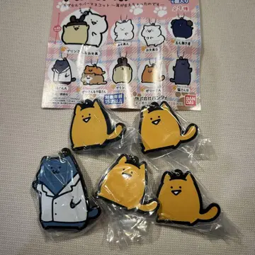 문구와 함께 캡슐라바마 스캇젤리 4마리 고양이 A 가챠