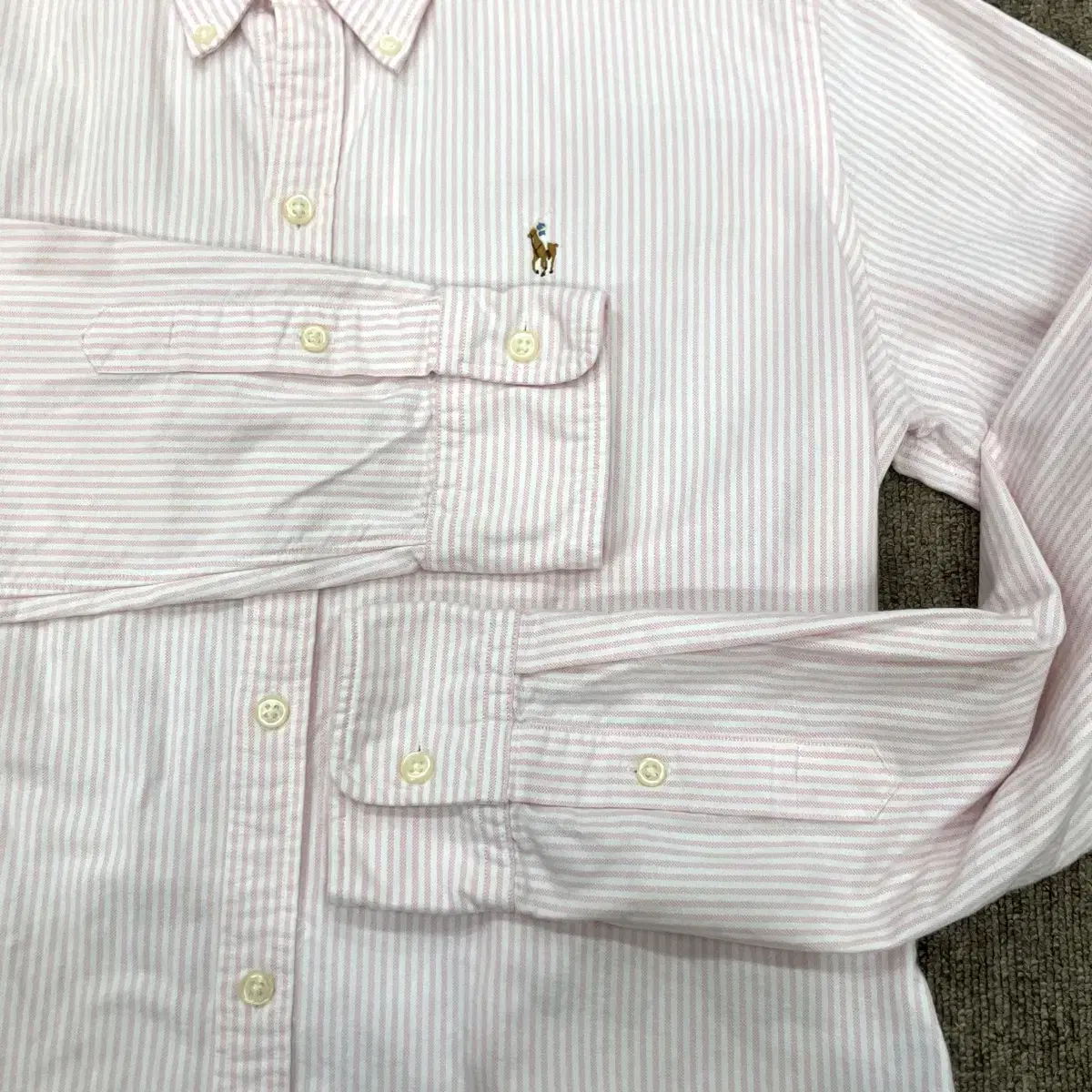 (size10) POLO 폴로 랄프로렌 스트라이프 셔츠 슬림핏