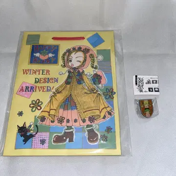 야자와 아이 전시회 이웃 이야기 핀 배지 복각 부록 종이봉투 해피베리 백