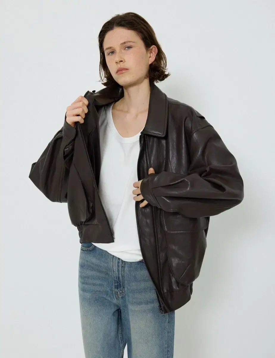 LEAU 로우 레더자켓 1950 G1 Leather Jacket