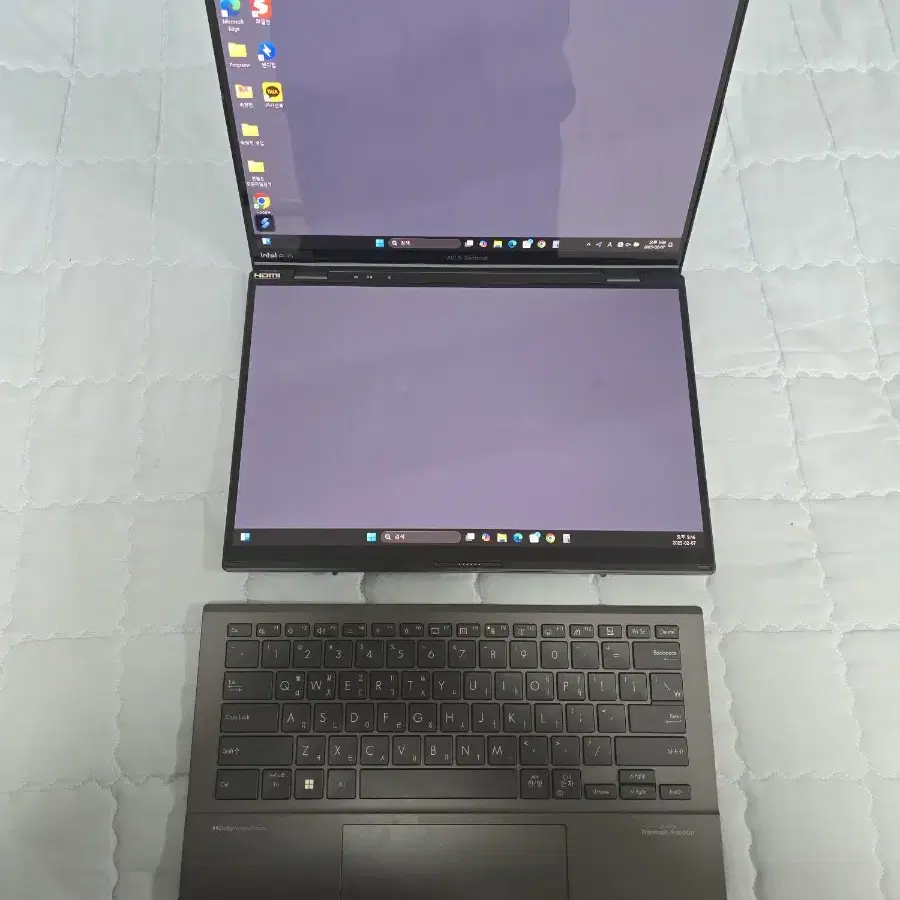 ASUS Zenbook Duo 14 최신형 노트북 팝니다.