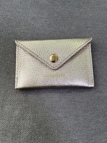 오렌티 골드 레더 카드 케이스