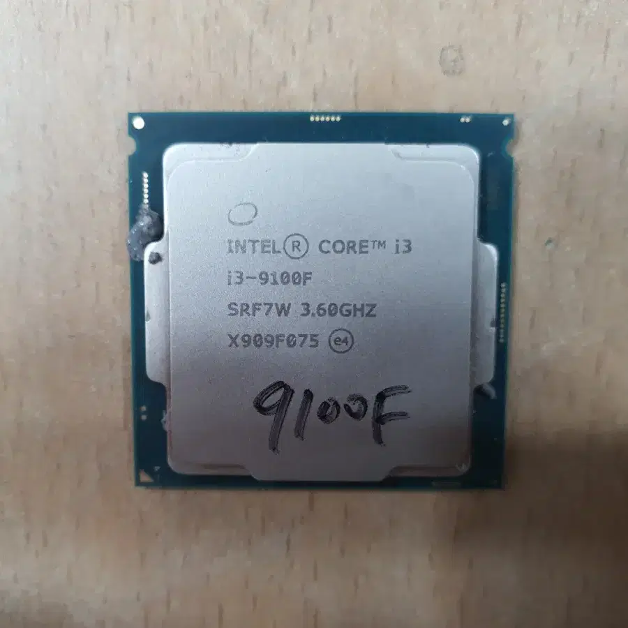 인텔 9세대 i3 9100F CPU 쿨러별도