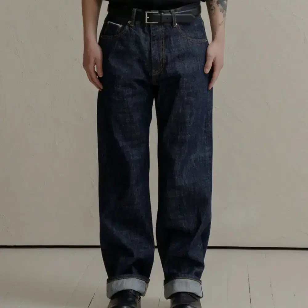 덴메이드 생지데님 DEN0861 mid-indigo selvedge