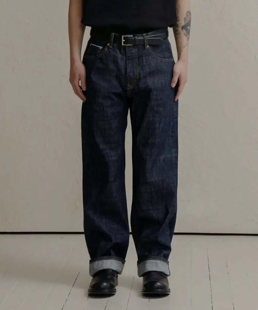 덴메이드 생지데님 DEN0861 mid-indigo selvedge