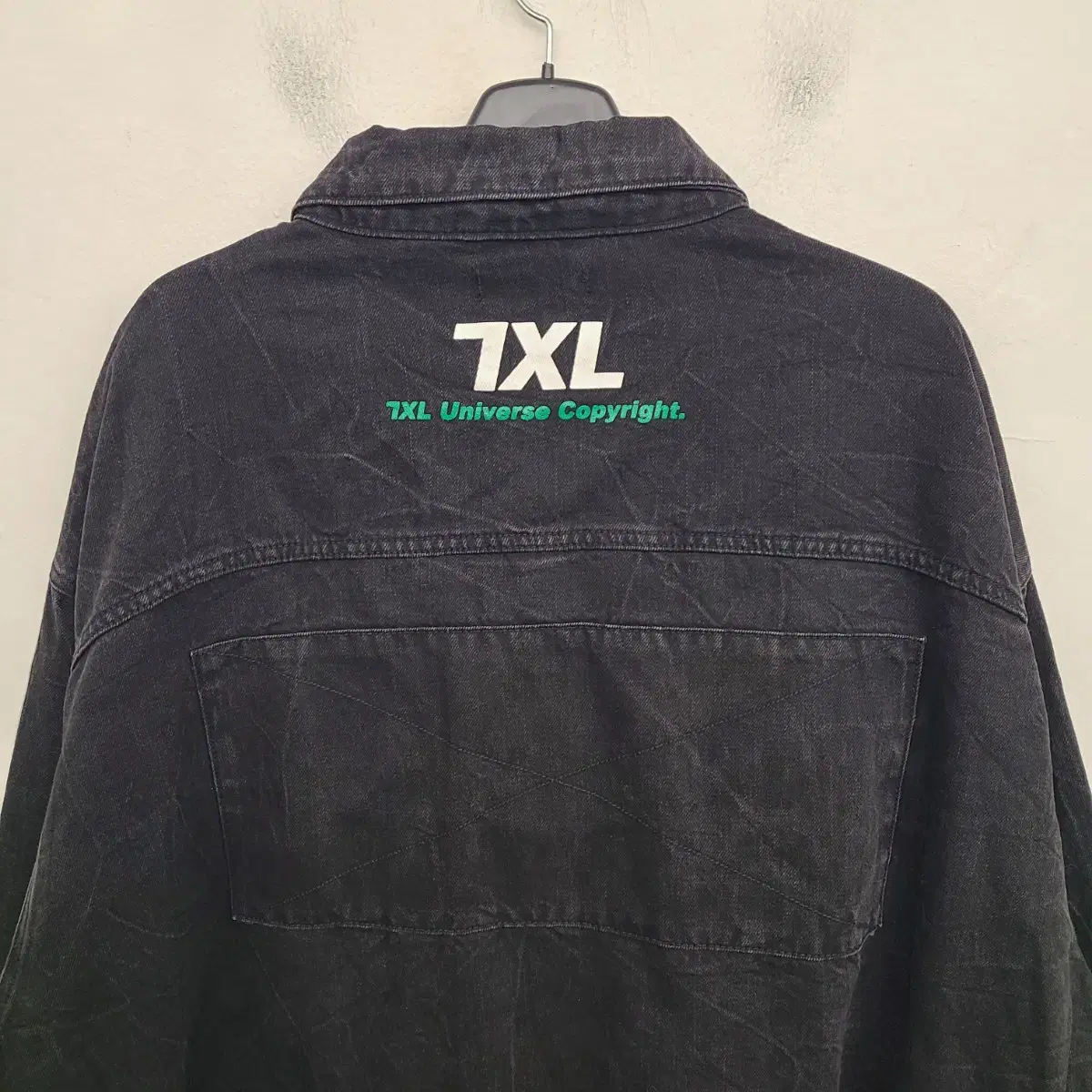 [7XL] 바이모노 7XL 워싱 데님 자켓 청자켓