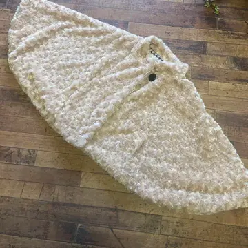 Indio 베이지 퍼 판초