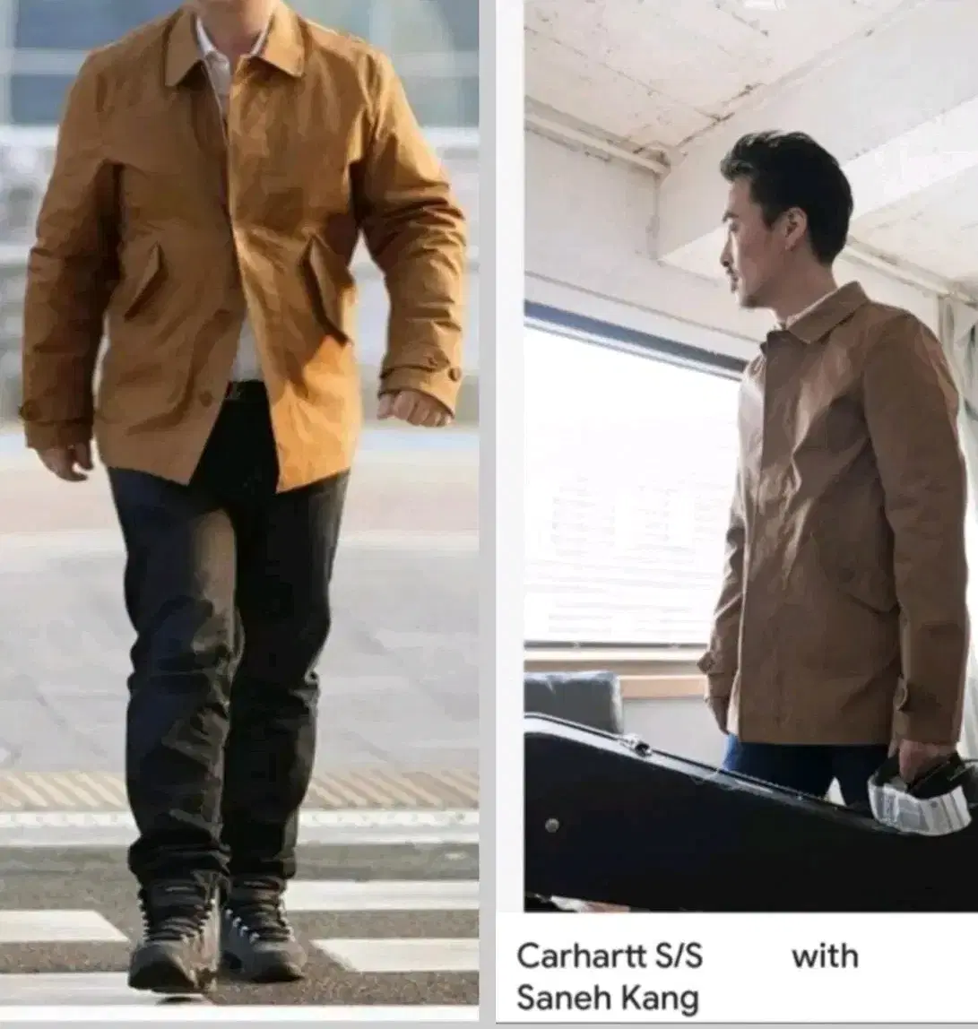 CARHARTT 칼하트 왁스 자켓 트렌치코트