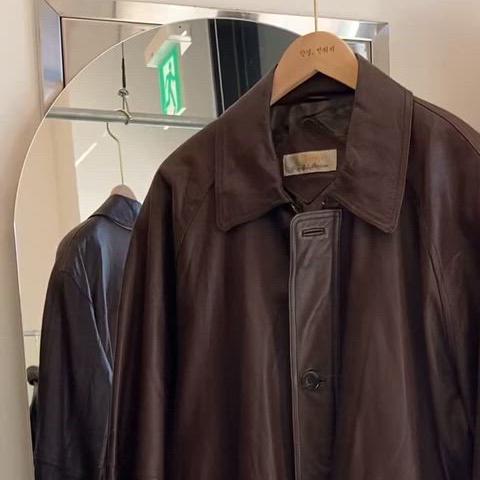 양가죽 반코트 자켓 Size L(105) Lamb Leather Jack