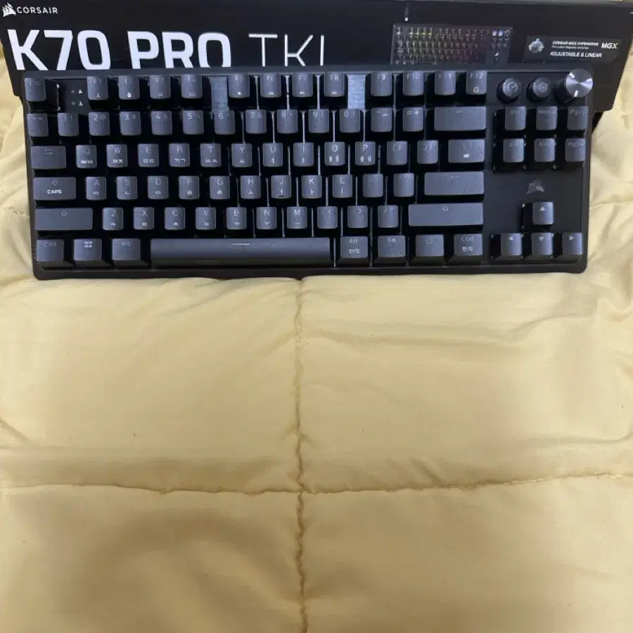 미사용 커세어 k70 pro tkl 제품 팝니다