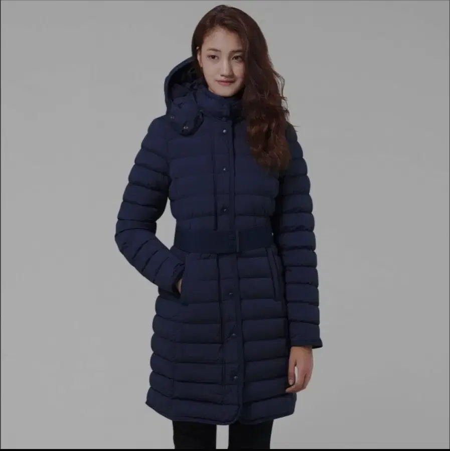 라코스테(Lacoste) 벨티드 롱 거위털 패딩 38size(66-77)