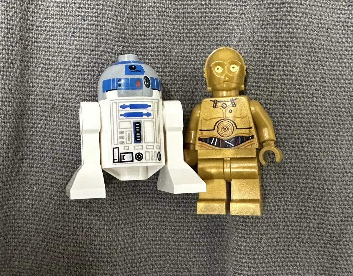 레고 스타워즈 r2d2,c3po 피규어