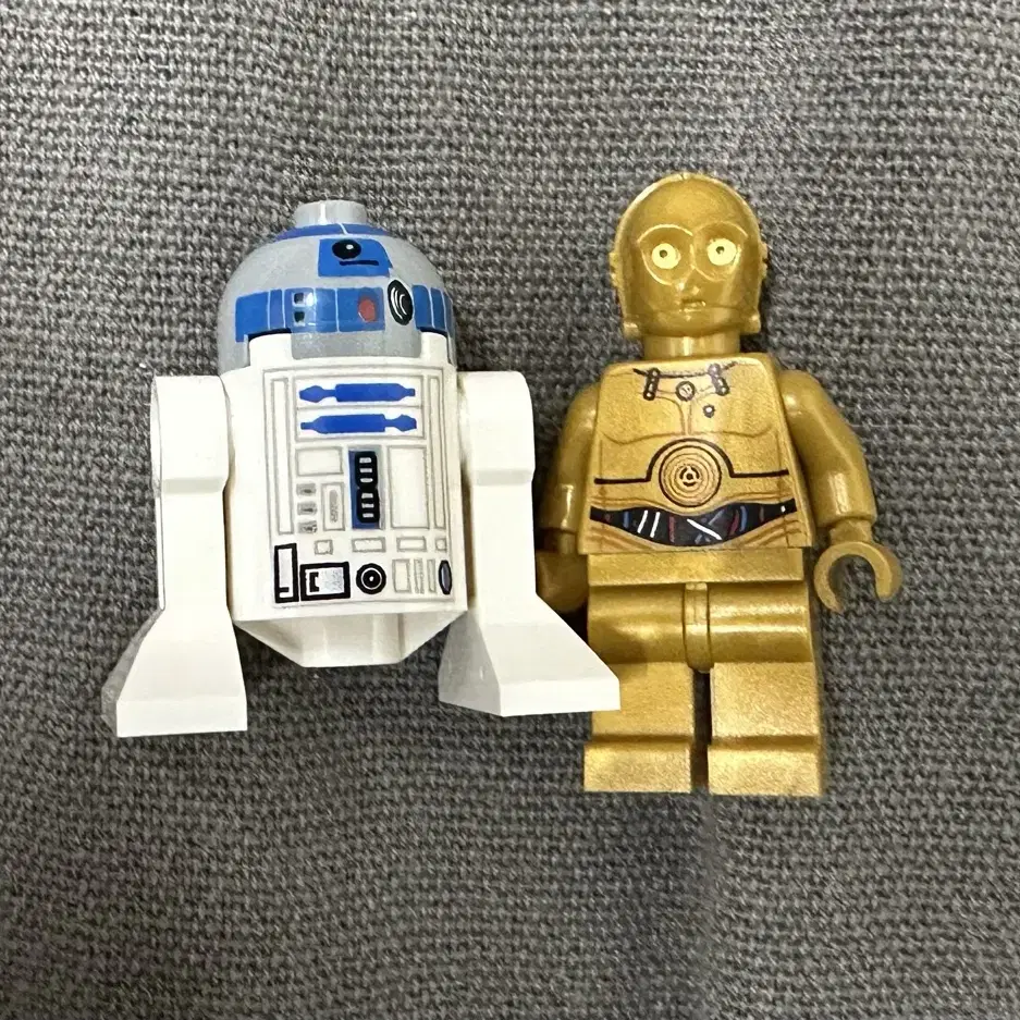 레고 스타워즈 r2d2,c3po 피규어