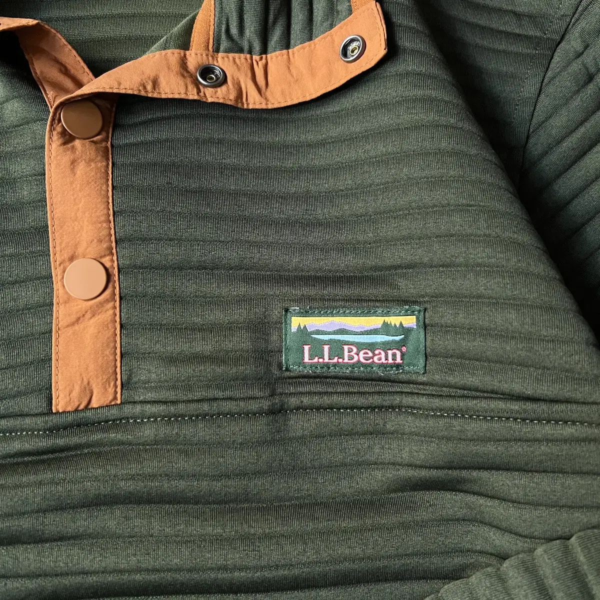 [M]L.L.Bean USA 엘엘빈 스냅 버튼 아노락 티셔츠