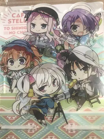 유자 소프트 카페 스텔라와 사신의 나비 아크릴 플레이트 캠핑 Ver.