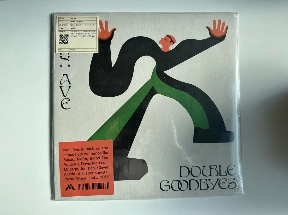 (미개봉 LP) Ivan Ave _ Double Goodbyes