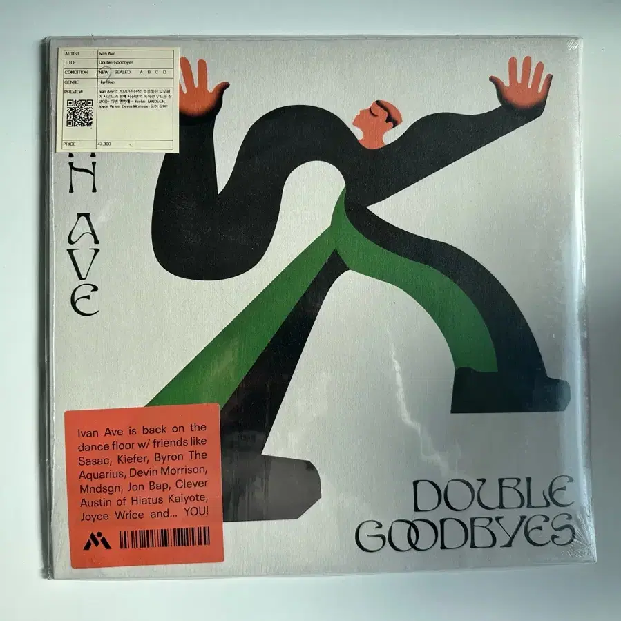 (미개봉 LP) Ivan Ave _ Double Goodbyes