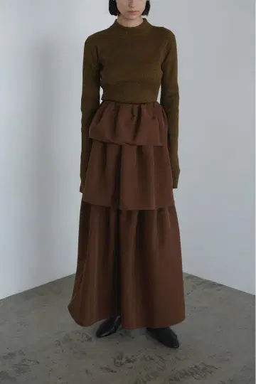 CLANE FRILL TIERED SKIRT