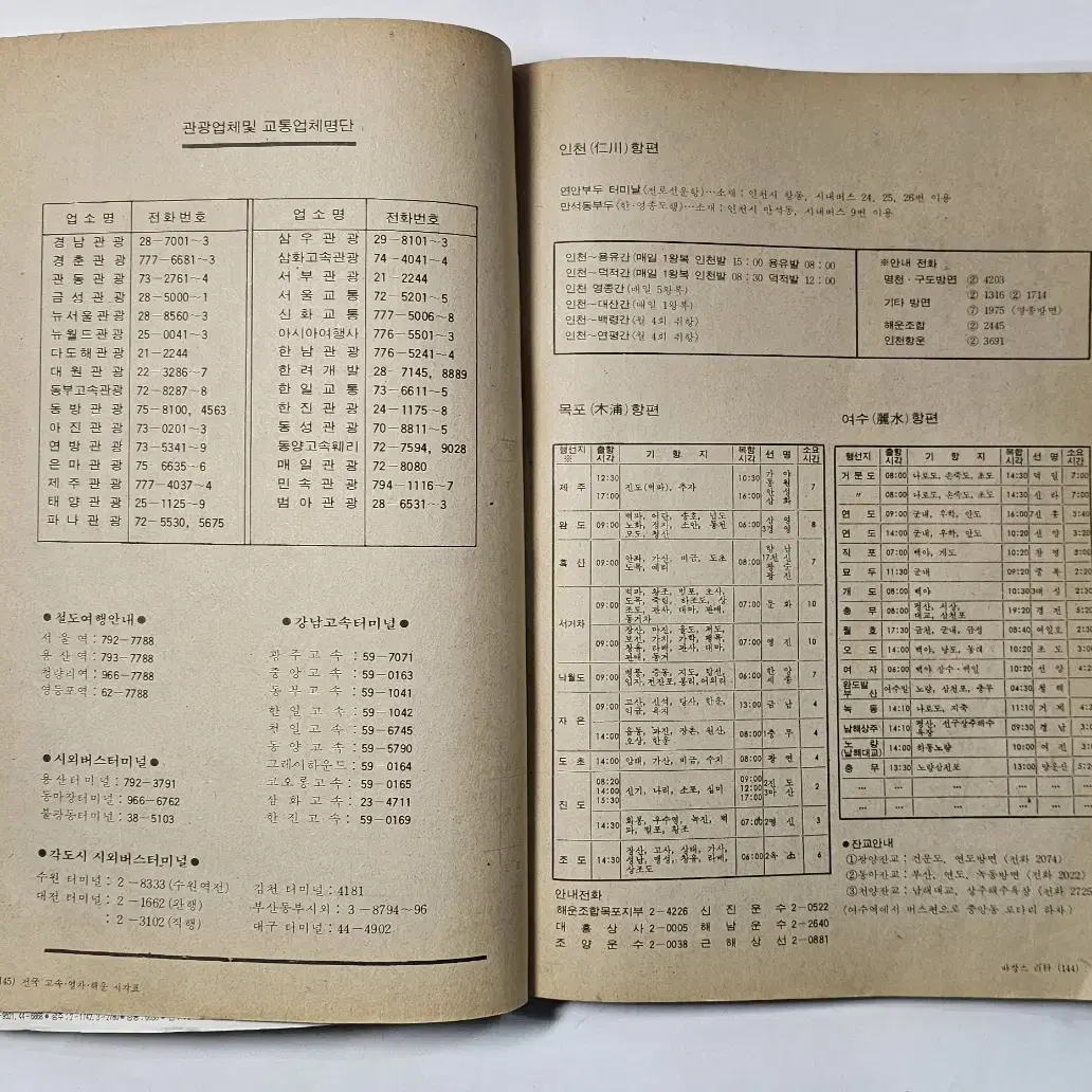 1978년 바다로산으로 여름철바캉스가이드책