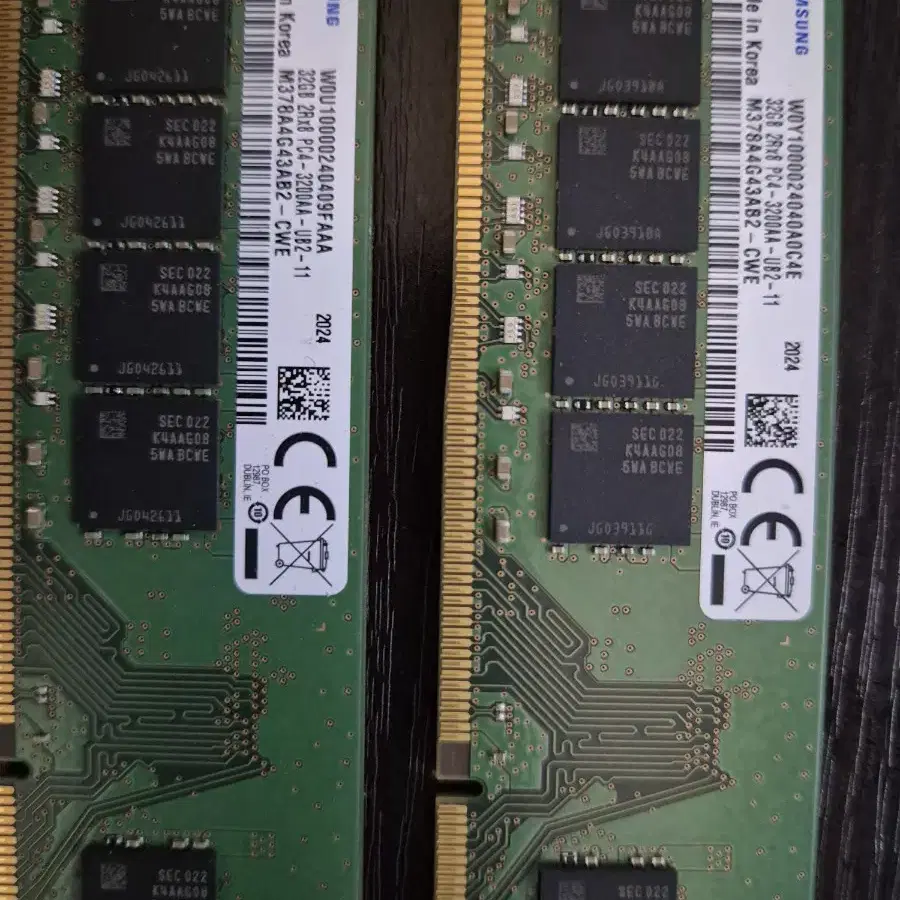 ddr4 32gb  3200 램2개팝니더