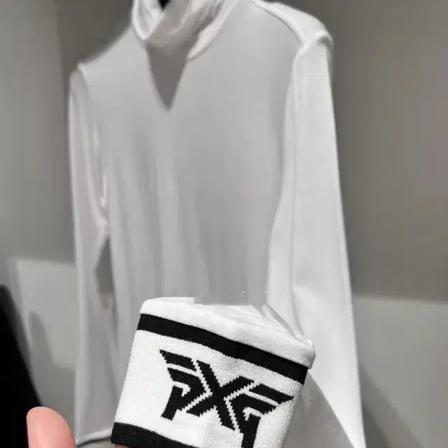 PXG 하이넥 여성 이너 긴팔티 2칼라