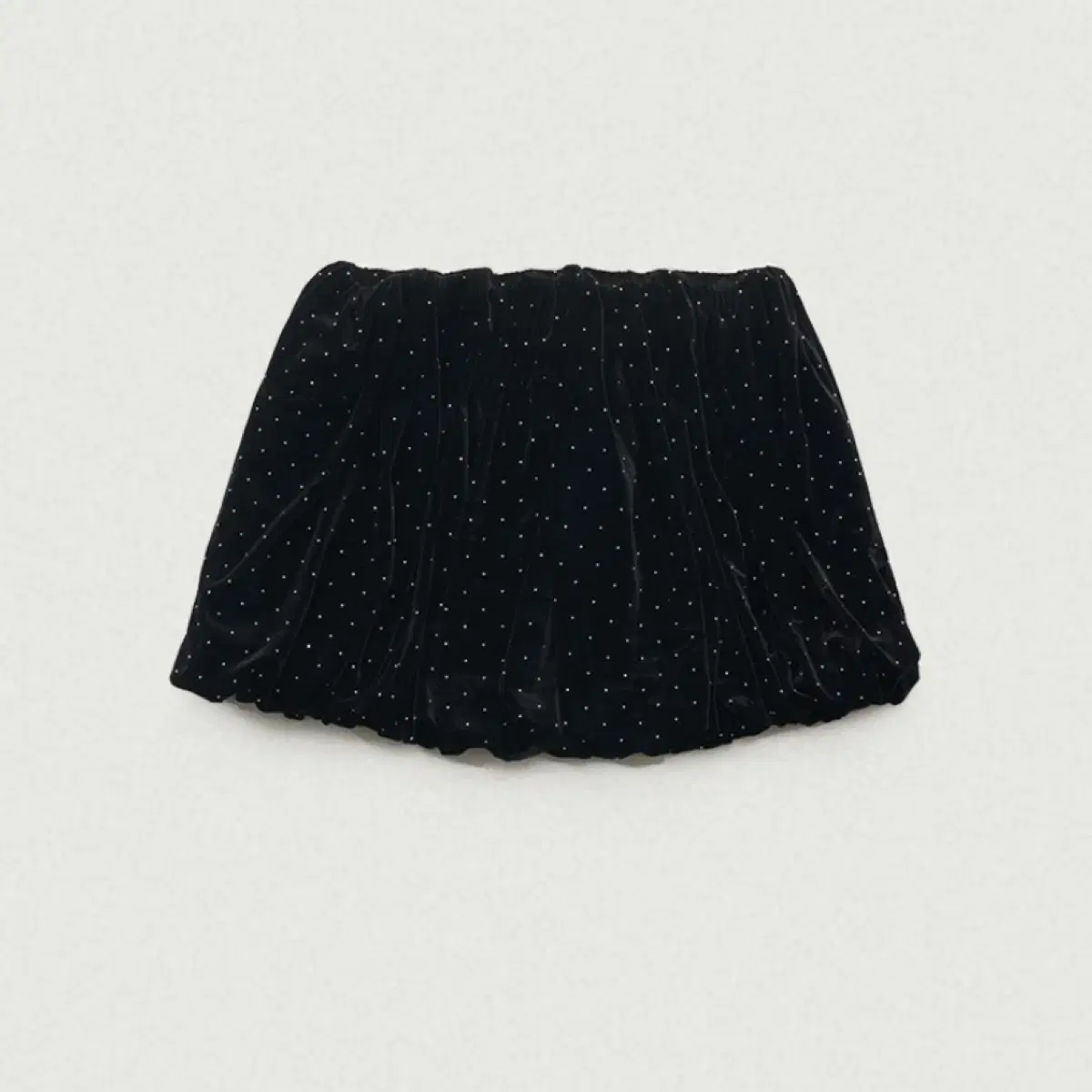 더바넷, Black Crystal Velvet Mini Skirt