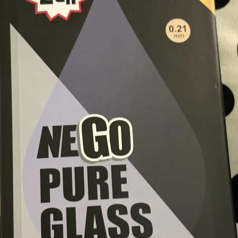 네고NeGO Pure Glass 강화유리 필름 아이폰 8 4d 풀커버 랙