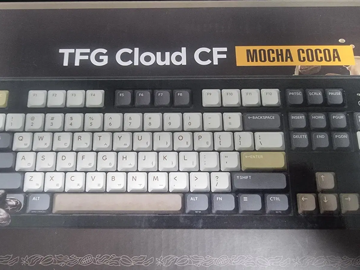 TFG Cloud CF 기계식키보드 모카코코아 스카이블루 뽀송