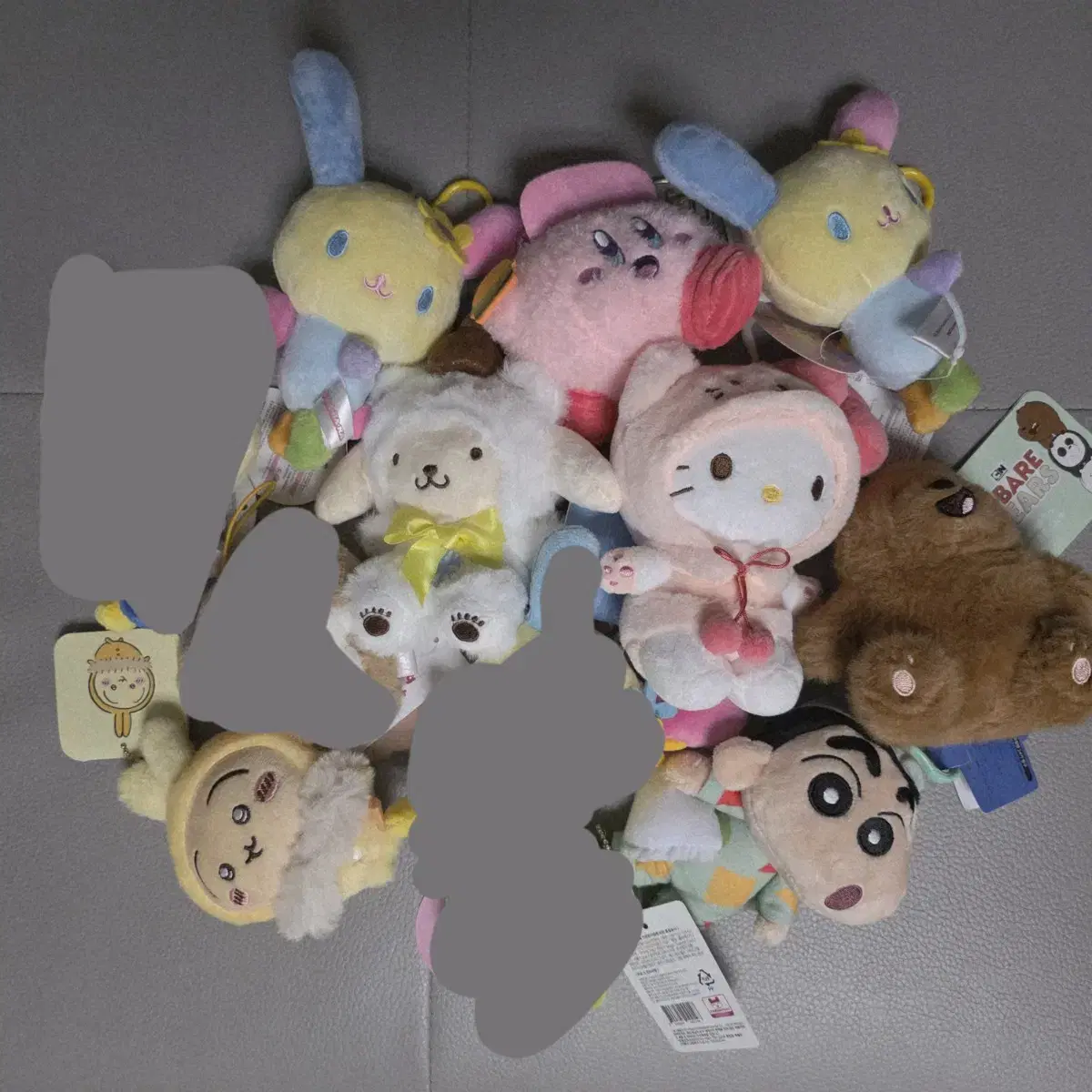 인형 키링 흰둥이 우사기 우사하나 동물의 숲 우소우소짱 키티 한교동