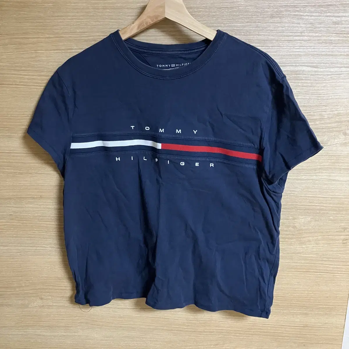 [M] 타미 힐피거 Tommy Hilfiger 네이비 남색 반팔 티셔츠