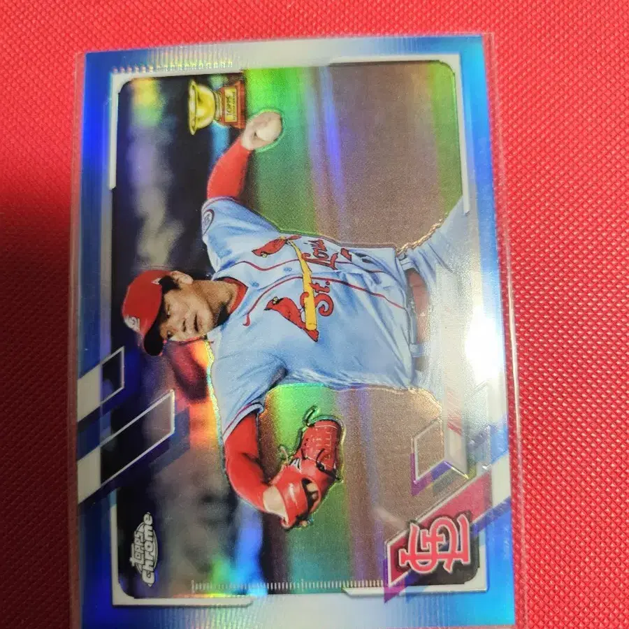 김광현 150장 한정 Topps Chrome 블루 리플렉터